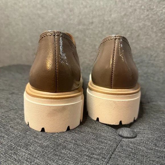 Paul Green Urban Lug Sole Loafer - Fango Earth Combo Taupe Brown Leather - Picture 3 of 9